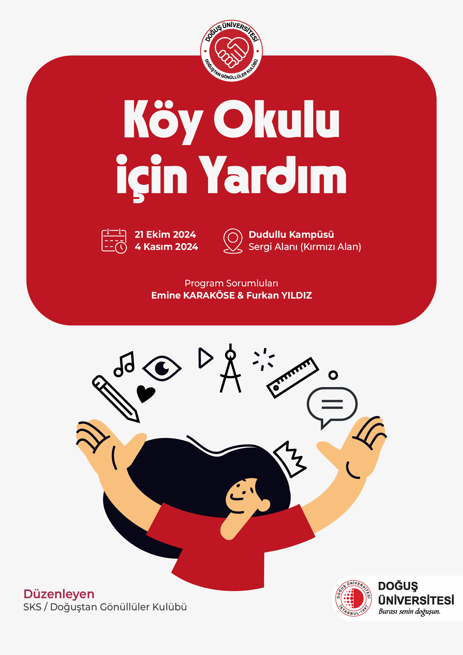 köy okulu için yardım_Afiş