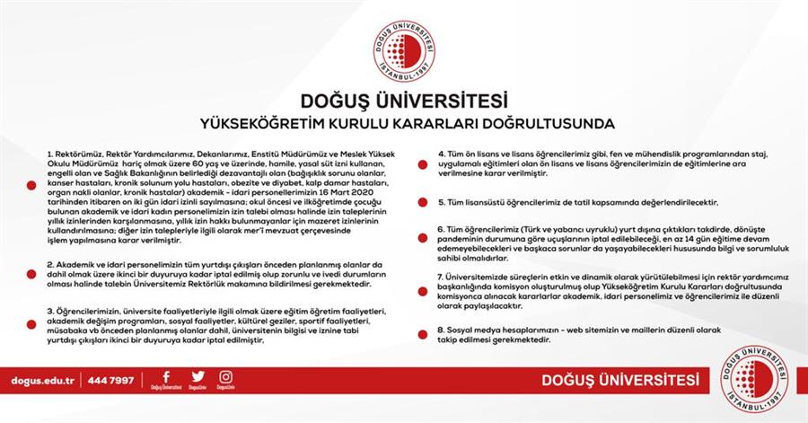 Rektörlük Duyuru 8 Rektörlük Duyuru 8
