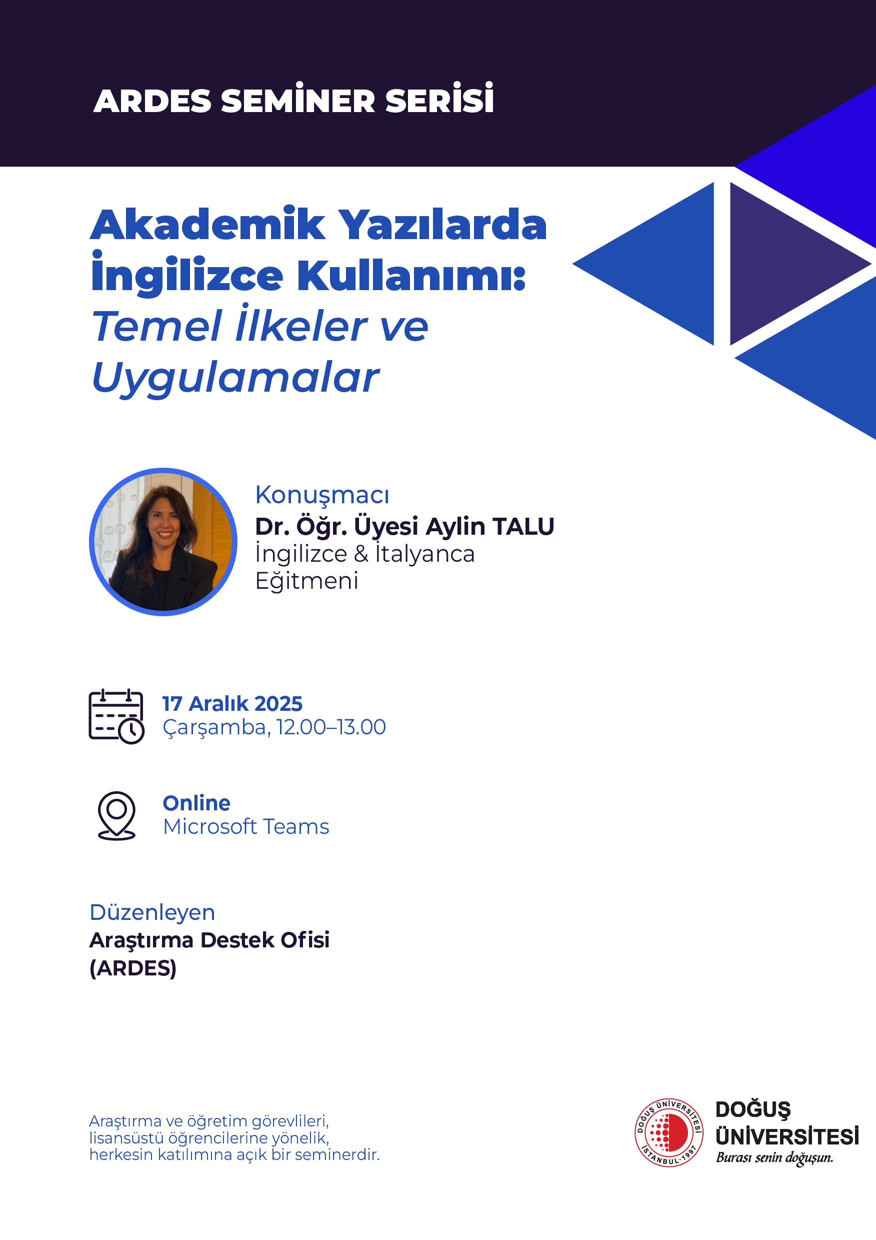 Ardes seminer serisi_Afis