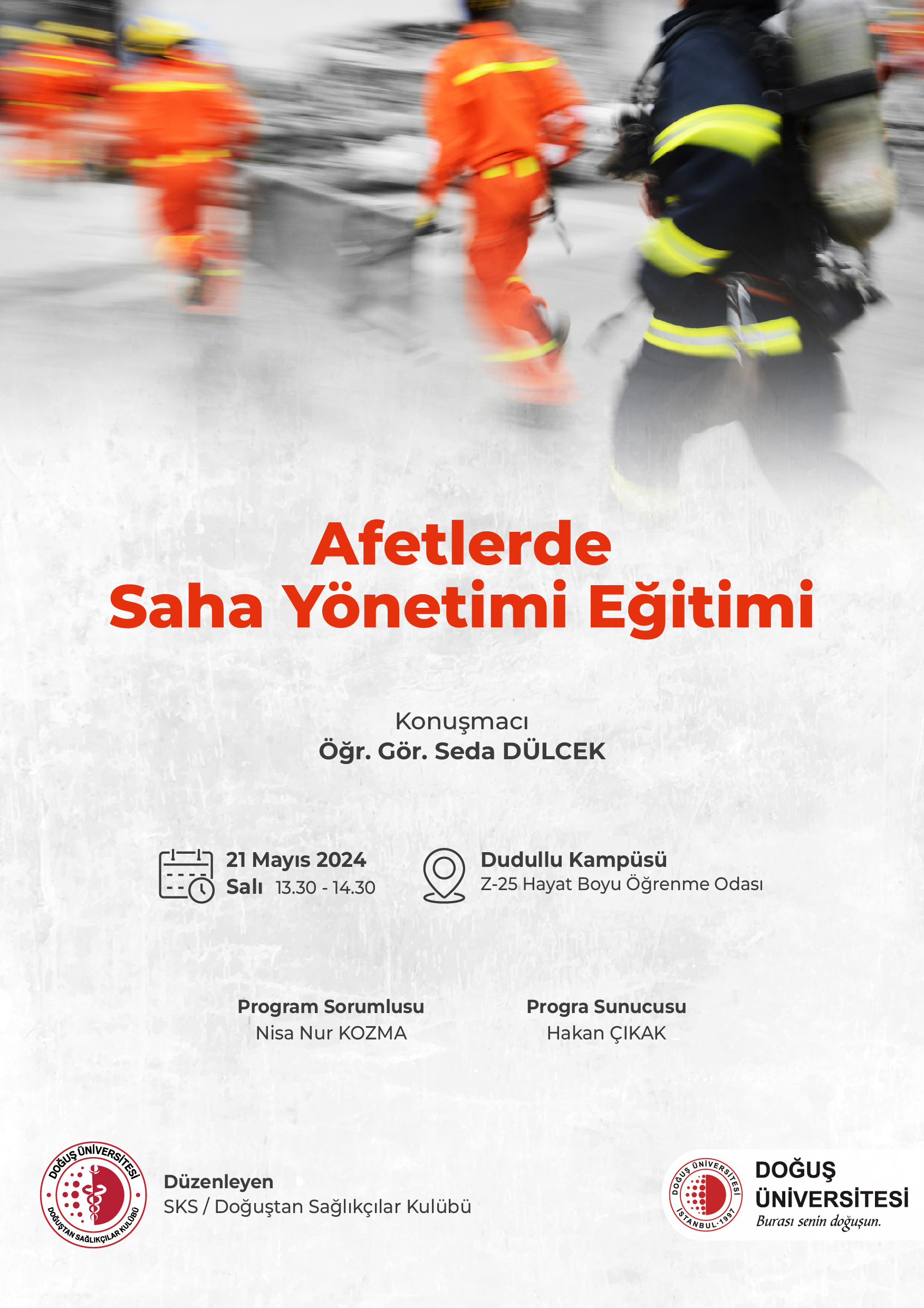 AFETLERDE SAHA YÖNETİMİ EĞİTİMİ_Afiş