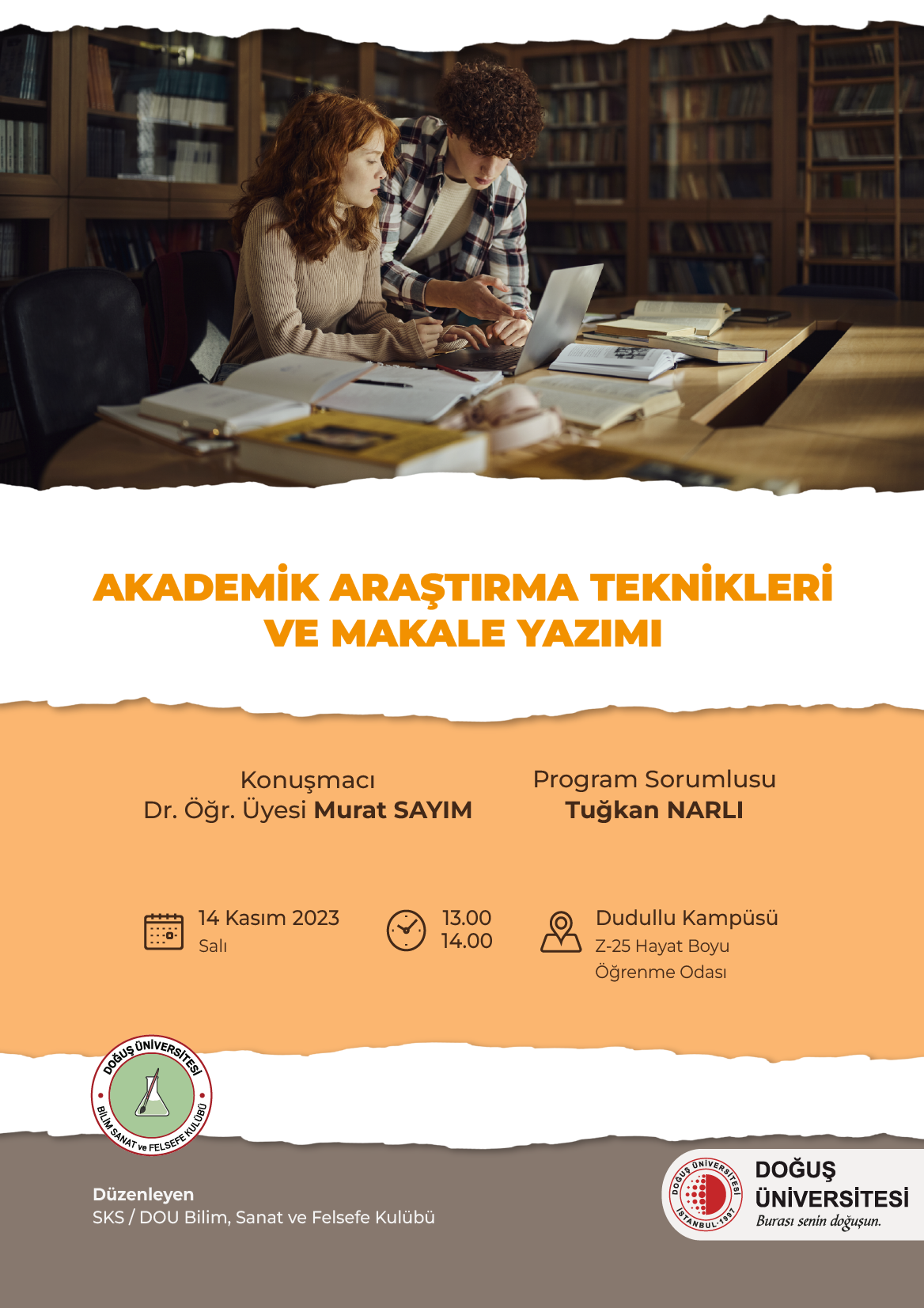 akademik araştırma teknikleri ve makale yazımı_Afiş