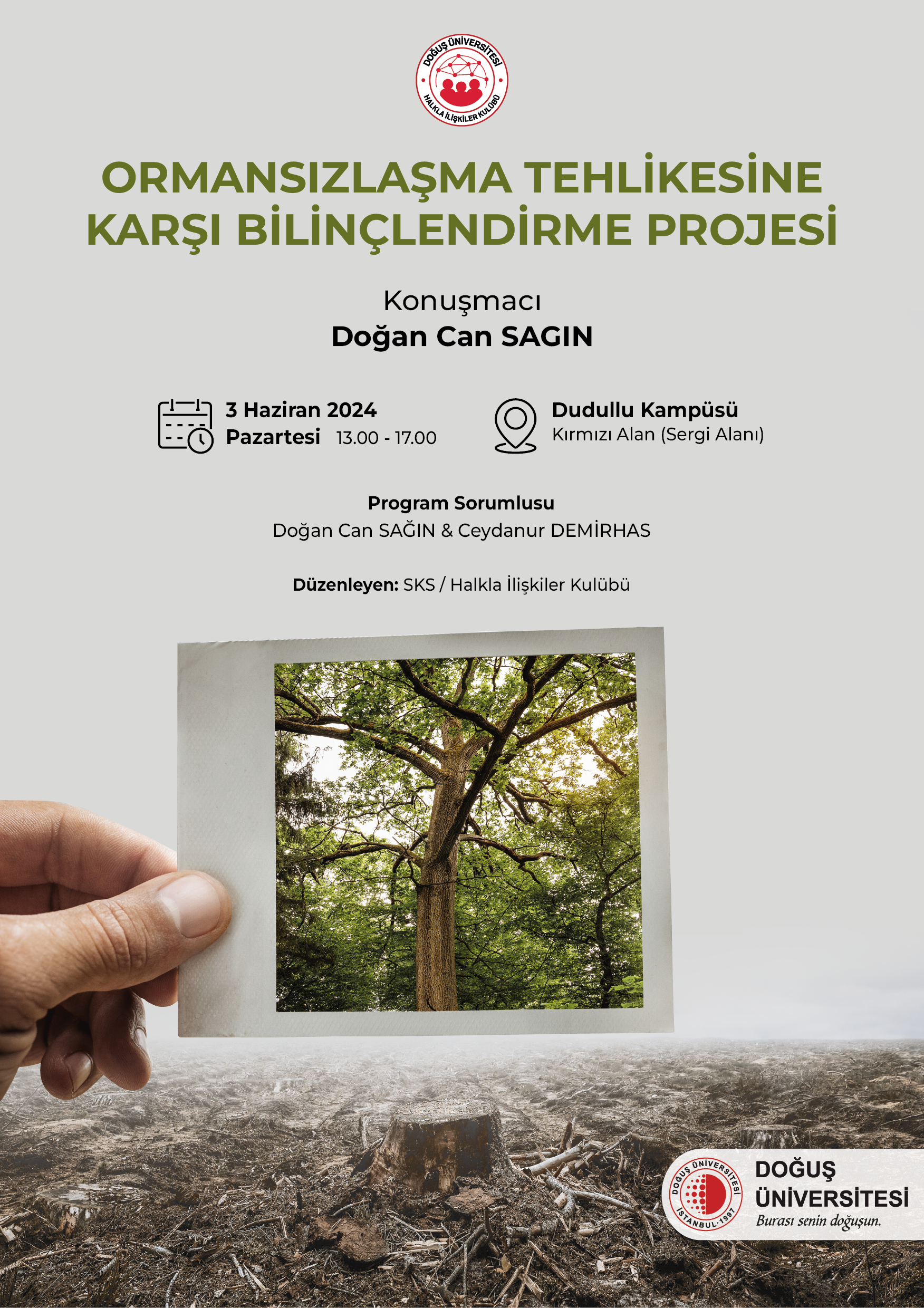 ORMANSIZLAŞMA TEHLİKESİNE KARŞI BLİNÇLENME_Afiş