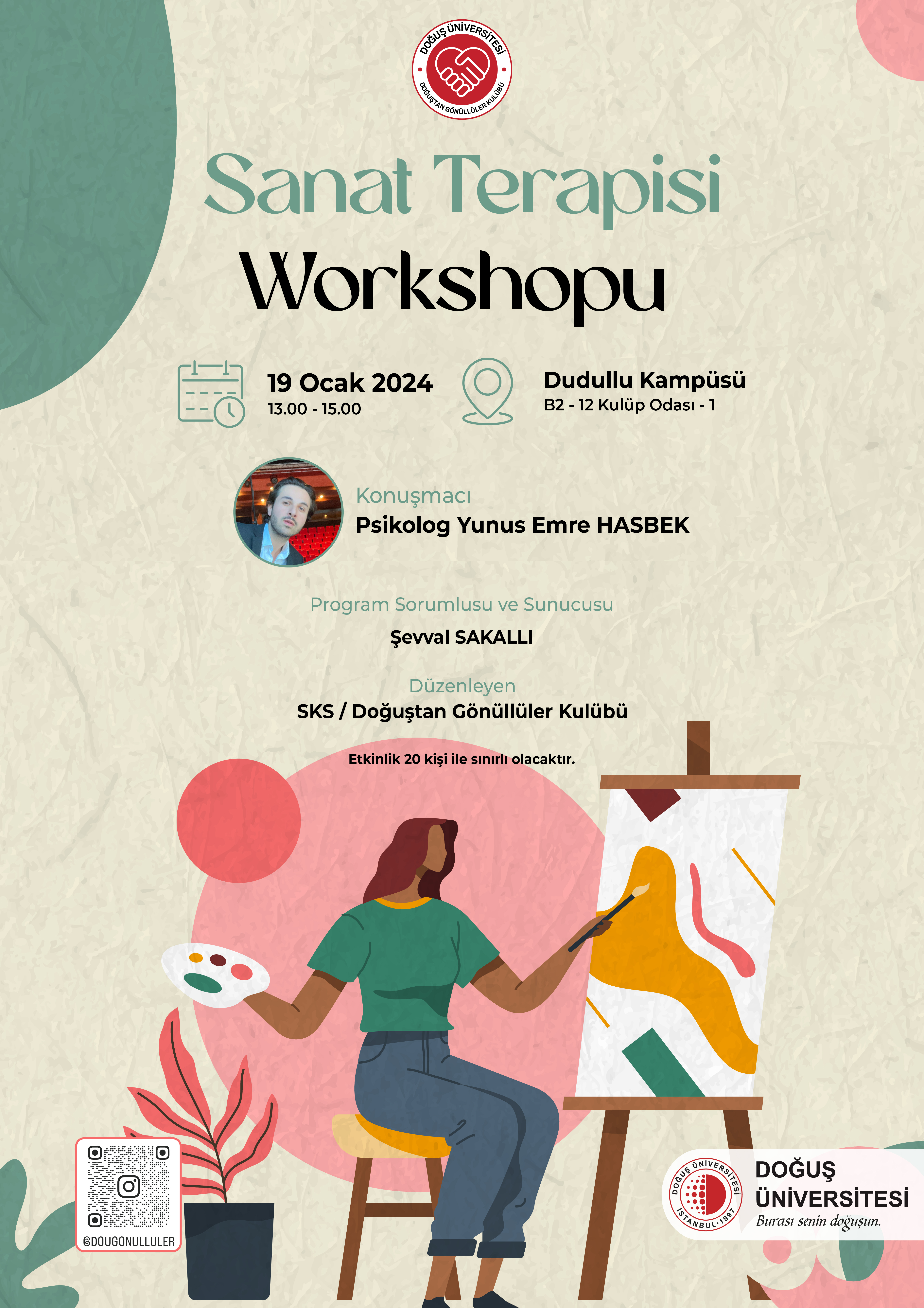 Sanat Terapisi Workshopu2024_Afiş_Afiş