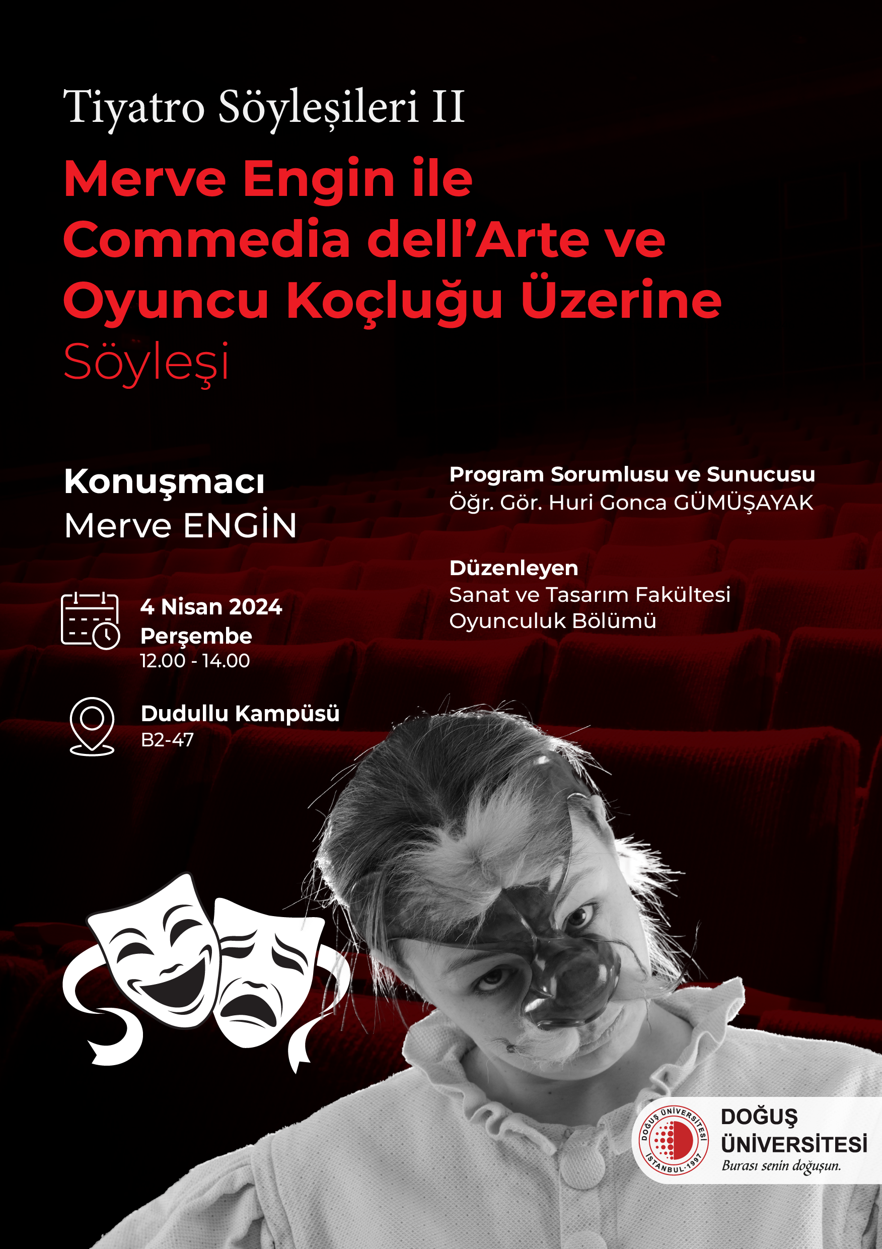 tiyatro söyleşileri 2 merve engin ile_Afiş